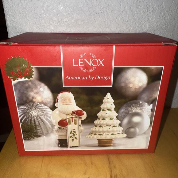 Lenox Santa Salt & P Shakers NIB Porcelain - Picture 1 of 4